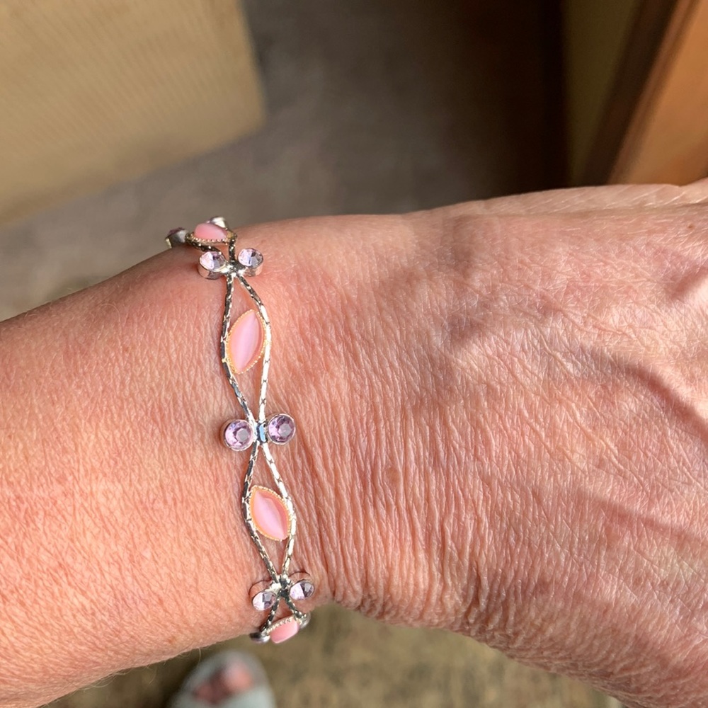Silver tone bracelet